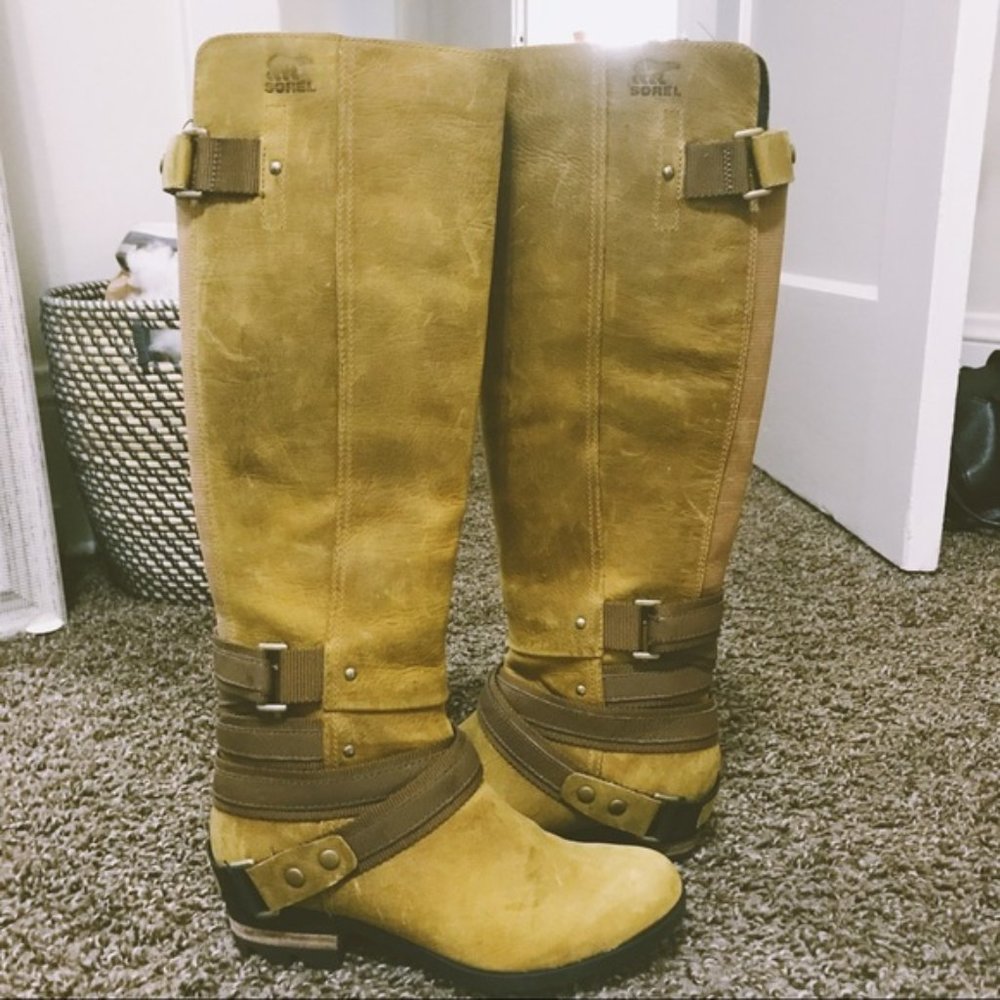 Sorel Tall Lolla Leather Boots New Size 8.5